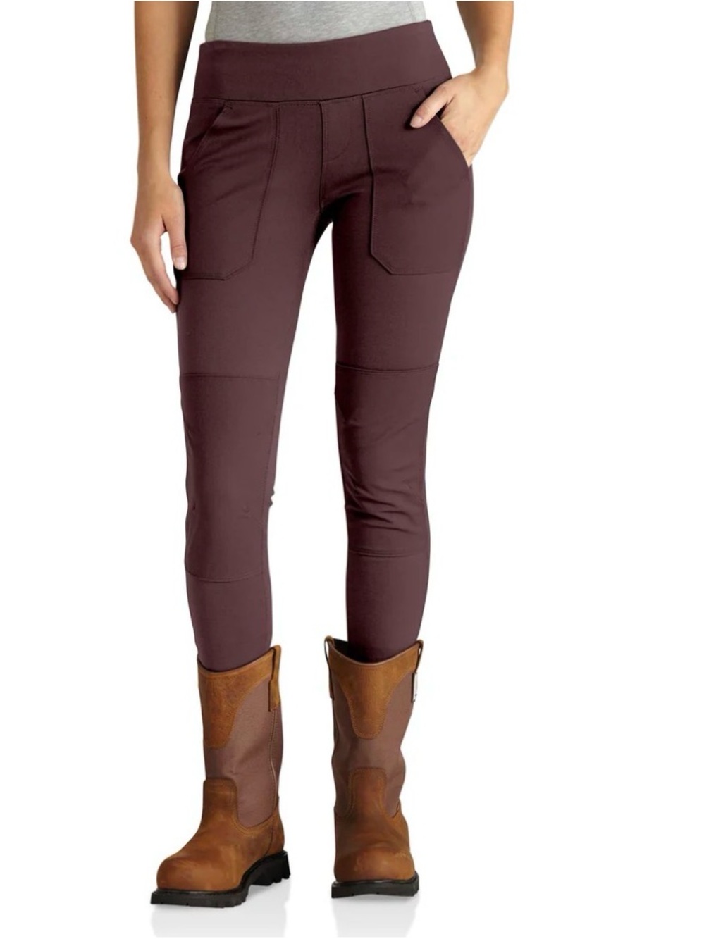 Carhartt Force Midweight Leggings in Deep Burgundy Size Xl